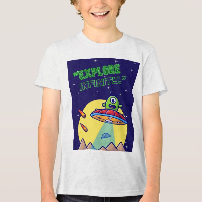 Camiseta Triblenda Explorar infinito (Anverso)