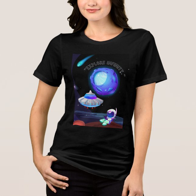 Camiseta Triblenda Explorar infinito (Anverso)