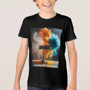 Camiseta Triblenda Explosión de Arte Dinámico, Lienzo Surrealista de