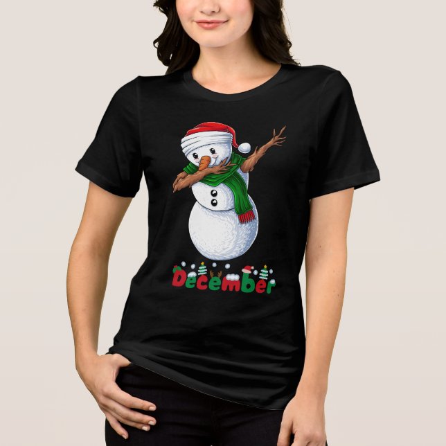 Camiseta Triblenda extraño baile de nieve (Anverso)