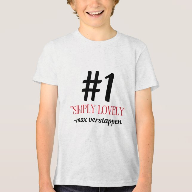 Camiseta Triblenda F1 Max Simplemente Pegatina encantador (Anverso)