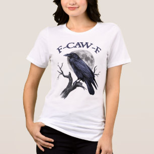 Camiseta Triblenda F-caw-f Funny Black Bird Black Crow