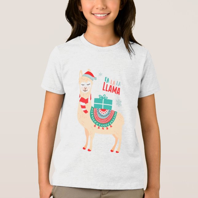 Camiseta Triblenda Fa la llama | NAVIDADES (Anverso)