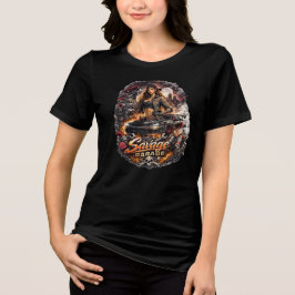 Camiseta Triblenda Fabricadora de Garage Salvaje Mecánica Femenina