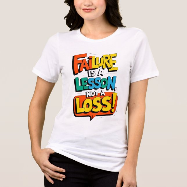Camiseta Triblenda Failure Is a Lesson Not a Loss Learn. Rise. Repeat (Anverso)