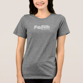 Camiseta Triblenda Faith Retro Moderno Escritura Inspiradora Proverbi
