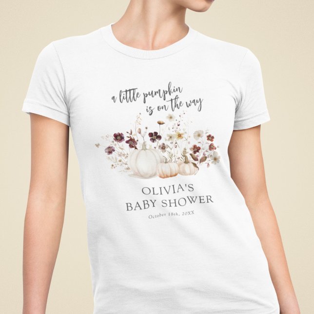 Camiseta Triblenda Fall Wildflower Baby Shower (Subido por el creador)
