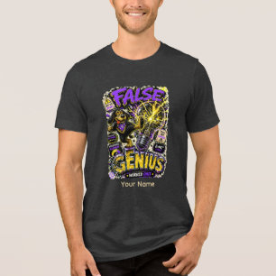 Camiseta Triblenda Falso Genio Personalizado Divertido Sarcástico