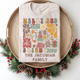Camiseta Triblenda Familia Año Reunión Boho Navidades Florales