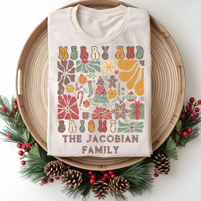 Camiseta Triblenda Familia Año Reunión Boho Navidades Florales (Subido por el creador)