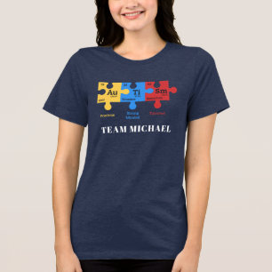 Camiseta Triblenda Familia de Mamá Personalizada de Conciencia del Au