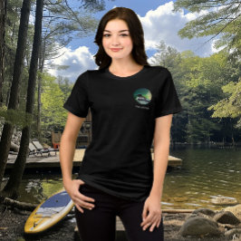 Camiseta Triblenda Familia de somormujos en el lago Butterfield