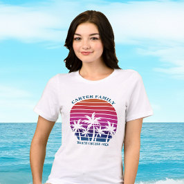 Camiseta Triblenda Familia de vacaciones de playa Reunión de mujeres