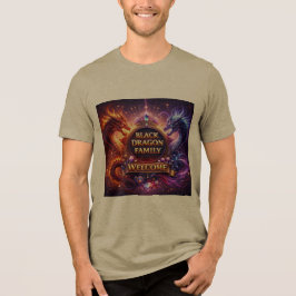 Camiseta Triblenda Familia del Dragón Negro - Amantes de Dragones de