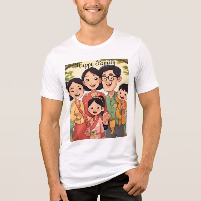 Camiseta Triblenda Familia feliz (Anverso)