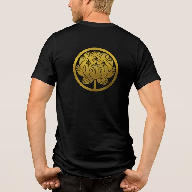 Camiseta Triblenda Familia japonesa Crest-Lotus (Reverso)