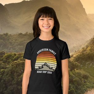 Camiseta Triblenda Familia personalizado Reunión Sunset Road Trip Niñ