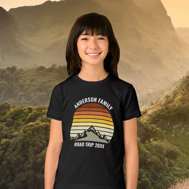 Camiseta Triblenda Familia personalizado Reunión Sunset Road Trip Niñ (Subido por el creador)
