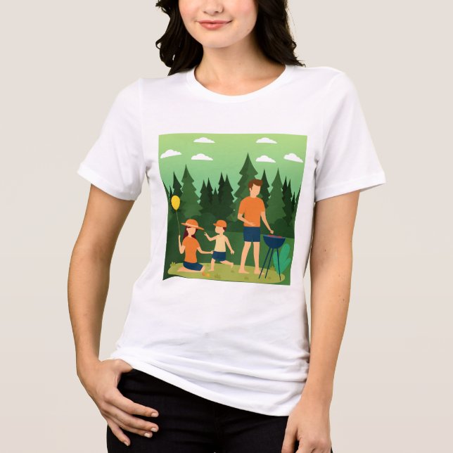 CAMISETA TRIBLENDA FAMILIA PICNIC (Anverso)