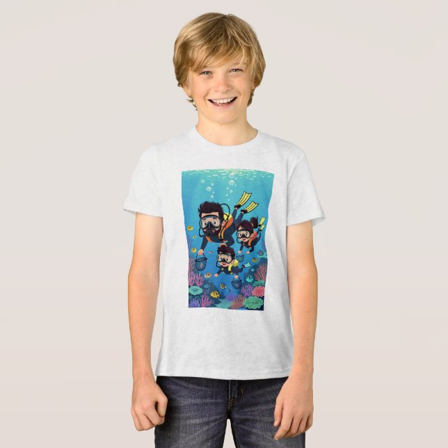 Camiseta Triblenda Family Scuba Diving Fun (Anverso Completo)