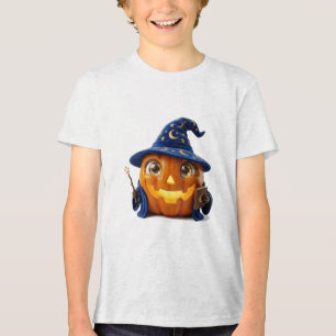 Camiseta Triblenda Fantasia de calabaza mágica de Halloween de otoño