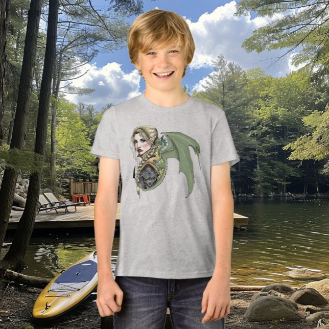 Camiseta Triblenda Fantasía de Elf Warrior Dragon (Subido por el creador)