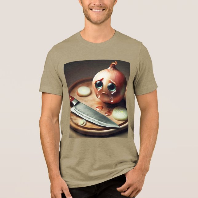 Camiseta Triblenda Fantasía llorando de cebolla triste (Anverso)