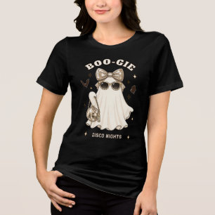 Camiseta Triblenda Fantasma Boogie con Bolso de Disco y Gafas de Sol