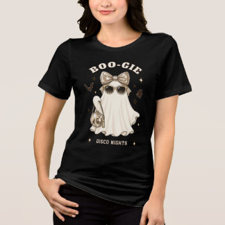 Camiseta Triblenda Fantasma Boogie con Bolso de Disco y Gafas de Sol