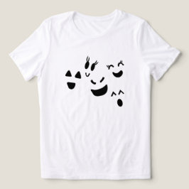 Camiseta Triblenda Fantasma Caprichoso Cara Lindo Halloween