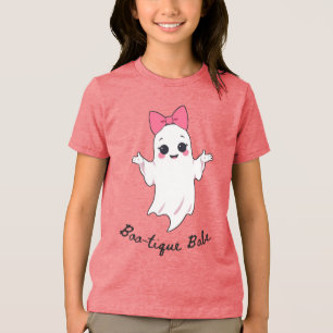 Camiseta Triblenda Fantasma de Chica retro suave con paro de pelo ros