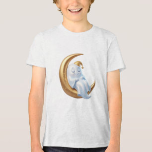 Camiseta Triblenda Fantasma en diseño mágico de Halloween de luna cre