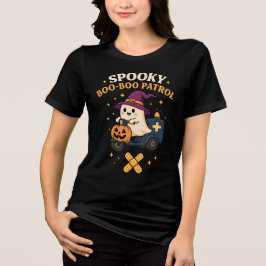 Camiseta Triblenda Fantasma Enfermera pediátrica de la Patrulla Boo-B