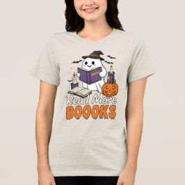 Camiseta Triblenda Fantasma lindo - Leer más libros - Halloween -
