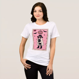 Camiseta Triblenda Fantasma retro disco con sello de Halloween de gat