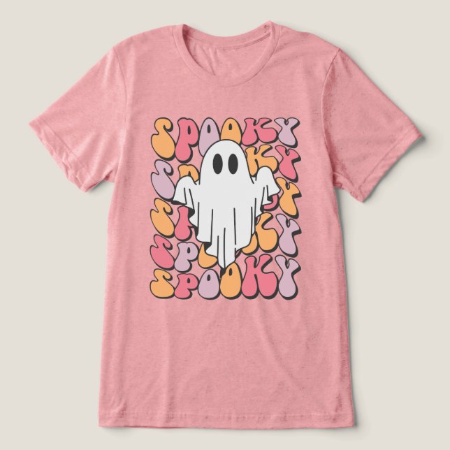 Camiseta Triblenda Fantasma retro fantasmal (Diseño delantero )
