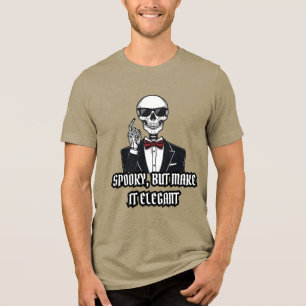 Camiseta Triblenda Fantastico pero elegante - Clásico Skel Halloween