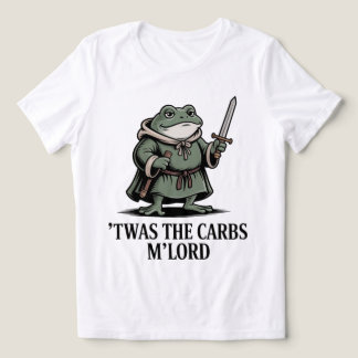 Camiseta Triblenda Fantasy Frog design for humor – Blame the Carbs