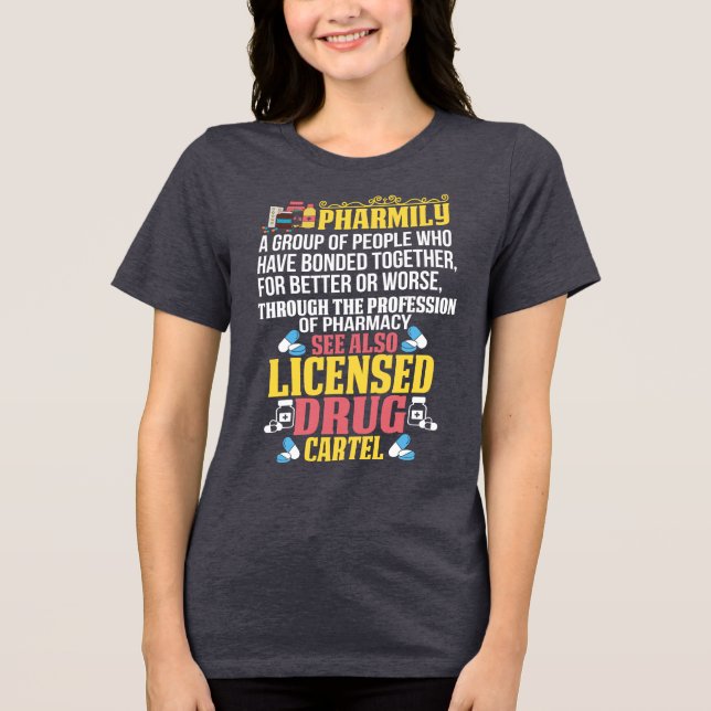 Camiseta Triblenda Farmacia divertida (Anverso)