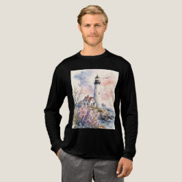 Camiseta Triblenda Faro pintado a la acuarela