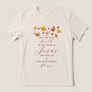 Camiseta Triblenda Fe cristiana de otoño