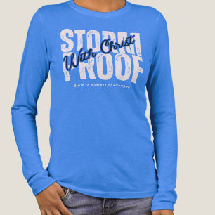 Camiseta Triblenda Fe Espiritual Espíritu Santo Jesucristo Azul