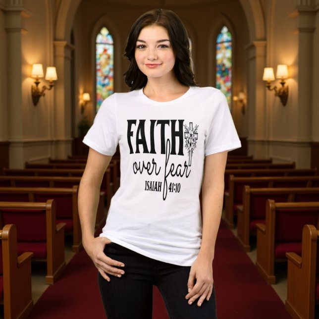 Camiseta Triblenda Fe Sobre Miedo Camiseta Isaiah 41:10 (Subido por el creador)