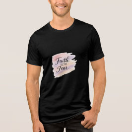 Camiseta Triblenda Fe sobre Miedo – Inspirador Cristiano Moderno D
