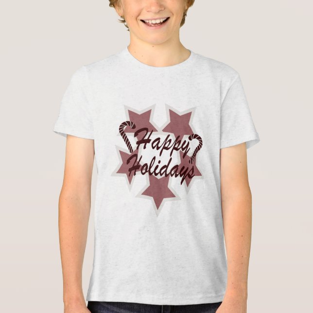 Camiseta Triblenda Felices fiestas (Anverso)