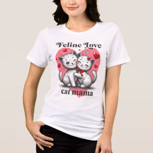 Camiseta Triblenda Feline love cat mama