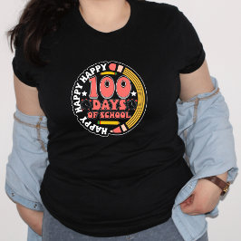 Camiseta Triblenda Feliz 100 días de escuela I camiseta del profesor