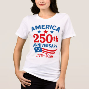 Camiseta Triblenda Feliz 250 Aniversario América 4 de Julio
