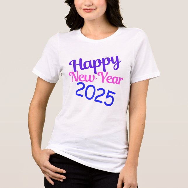 Camiseta Triblenda Feliz Año Nuevo 2025 (Anverso)