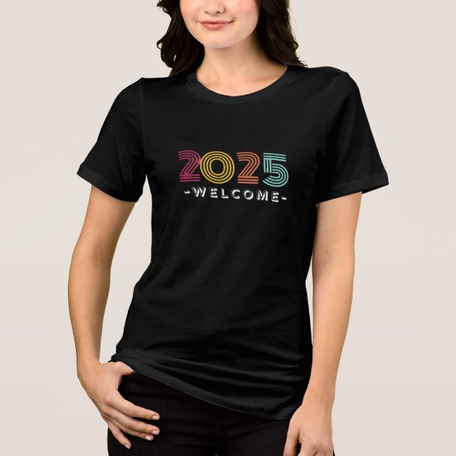 Camiseta Triblenda feliz año nuevo 2025 (Anverso)
